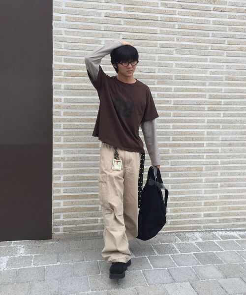 SCALLYWAG（スカリーワグ）の「88 クロップレイヤードロングスリーブ[ブラウン]（Tシャツ/カットソー・レディース・その他・LARGE/MEDIUM）」の18枚目の写真