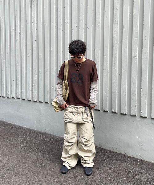 SCALLYWAG（スカリーワグ）の「88 クロップレイヤードロングスリーブ[ブラウン]（Tシャツ/カットソー・レディース・その他・LARGE/MEDIUM）」の20枚目の写真