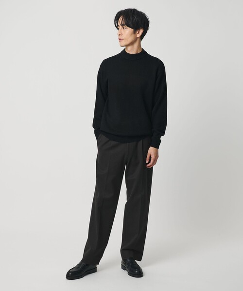 BEAUTY&YOUTH UNITED ARROWS（ビューティーアンドユースユナイテッドアローズ）の「ウールカシミヤブレンド モックネック ニット（ニット/セーター・メンズ・ライトグレー/ブラック/モカ・S/L/M/XL）」の6枚目の写真