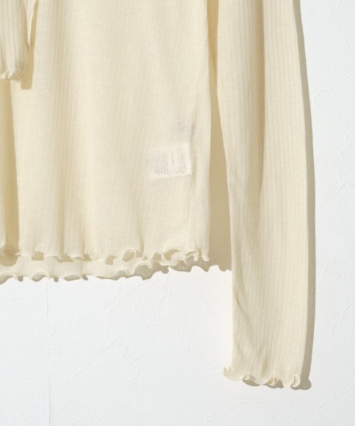 flower（フラワー）の「シアーリボンタートル2（Tシャツ/カットソー・レディース・アイボリー・FREE）」の9枚目の写真