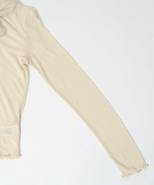 flower（フラワー）の「シアーリボンタートル2（Tシャツ/カットソー・レディース・アイボリー・FREE）」の10枚目の写真