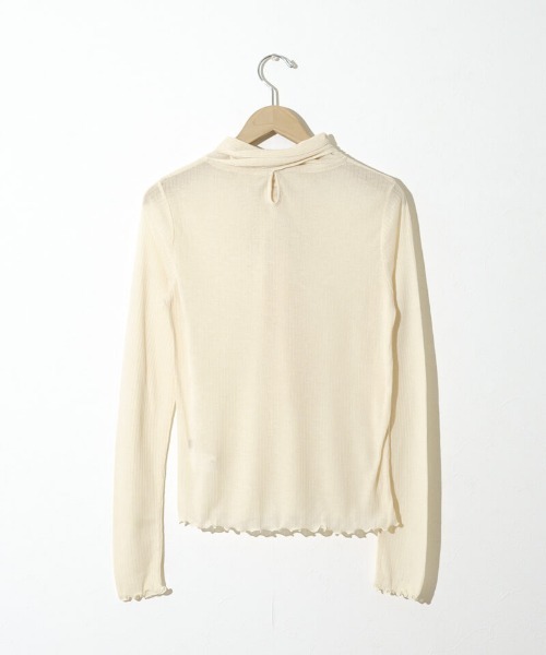 flower（フラワー）の「シアーリボンタートル2（Tシャツ/カットソー・レディース・アイボリー・FREE）」の13枚目の写真