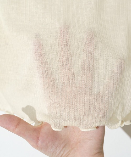 flower（フラワー）の「シアーリボンタートル2（Tシャツ/カットソー・レディース・アイボリー・FREE）」の16枚目の写真