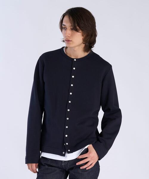agnes b.（アニエスベー）の「メンズ オーガニックコットン 長袖 カーディガンプレッション（カーディガン/ボレロ・メンズ・ブラック・2/3/1）」の8枚目の写真