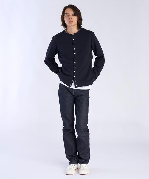 agnes b.（アニエスベー）の「メンズ オーガニックコットン 長袖 カーディガンプレッション（カーディガン/ボレロ・メンズ・ブラック・2/3/1）」の11枚目の写真