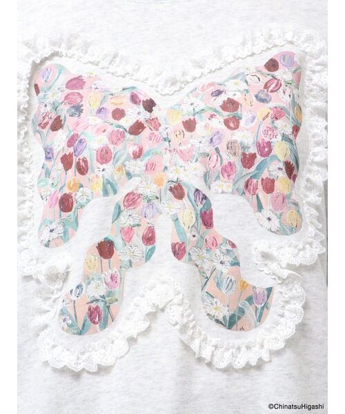 Dream Garden-tulip ribbon lace sweat（スウェット）｜merry jenny