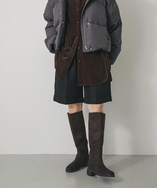 SENSE OF PLACE by URBAN RESEARCH（センスオブプレイスバイアーバンリサーチ）の「ターンバックハーフパンツ（その他パンツ・レディース・ベージュ/ブラック・MEDIUM/SMALL）」の9枚目の写真