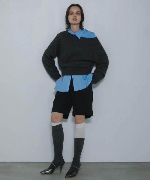 SENSE OF PLACE by URBAN RESEARCH（センスオブプレイスバイアーバンリサーチ）の「ターンバックハーフパンツ（その他パンツ・レディース・ベージュ/ブラック・MEDIUM/SMALL）」の14枚目の写真