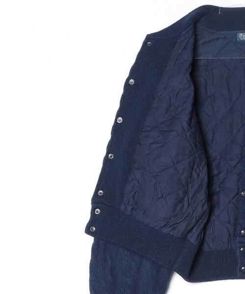 ケーブルニット ウールカシミヤ ボンバー ジャケット（ブルゾン