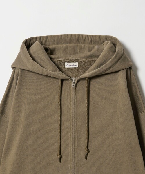 Steven Alan（スティーブンアラン）の「＜Steven Alan＞ ウラケ ジップ フーデイー（パーカー・メンズ・ダークグレー/モカ/ライトグレー・M/XL/S/L）」の5枚目の写真