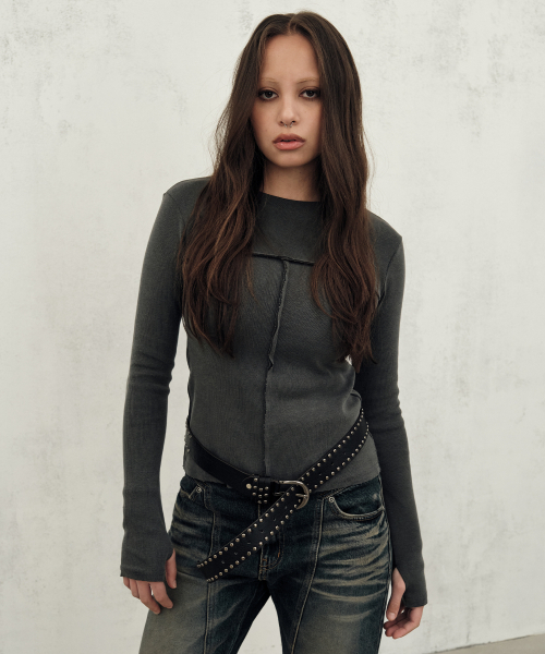 Midnight Move(ミッドナイトムーブ)の「pg out t (dark grey)(Tシャツ/カットソー・レディース・その他・FREE)」の1枚目の写真