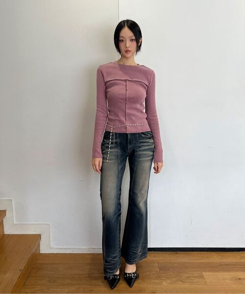Midnight Move(ミッドナイトムーブ)の「pg out t (dark grey)(Tシャツ/カットソー・レディース・その他・FREE)」の5枚目の写真