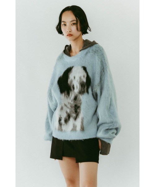 dalmatian shaggy knit(unisex)（ニット/セーター）｜Knuth Marf