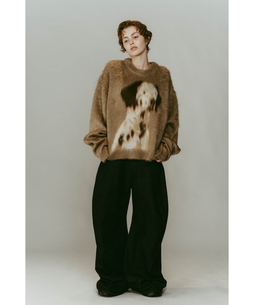 dalmatian shaggy knit(unisex)（ニット/セーター）｜Knuth Marf