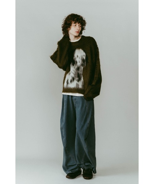 Knuth Marf（クヌースマーフ）の「dalmatian shaggy knit(unisex)（ニット/セーター・レディース・グリーン/ブルー/ベージュ・FREE）」の16枚目の写真