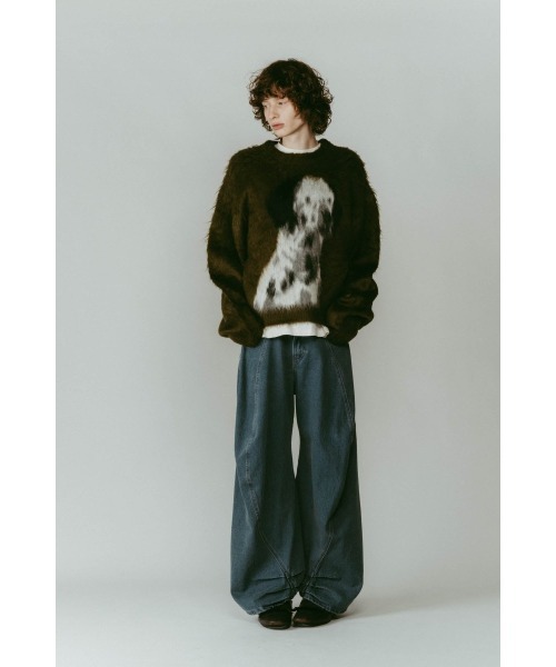 Knuth Marf（クヌースマーフ）の「dalmatian shaggy knit(unisex)（ニット/セーター・レディース・グリーン/ブルー/ベージュ・FREE）」の17枚目の写真