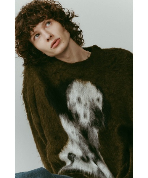 Knuth Marf（クヌースマーフ）の「dalmatian shaggy knit(unisex)（ニット/セーター・レディース・グリーン/ブルー/ベージュ・FREE）」の18枚目の写真