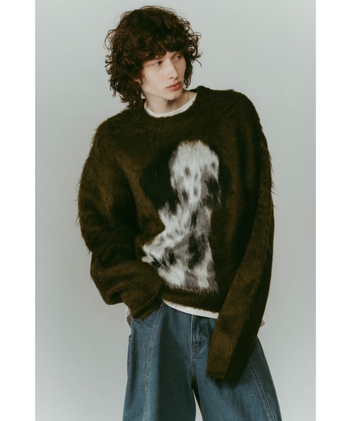 Knuth Marf（クヌースマーフ）の「dalmatian shaggy knit(unisex)（ニット/セーター・レディース・グリーン/ブルー/ベージュ・FREE）」の19枚目の写真