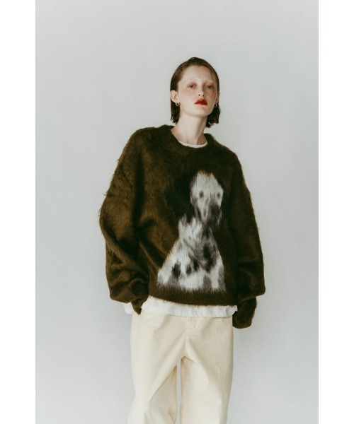 dalmatian shaggy knit(unisex)（ニット/セーター）｜Knuth Marf