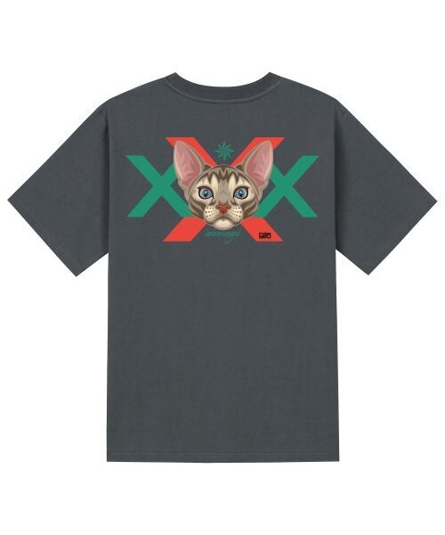 KAN6312(カン6312)の「KTG0034 スフィンクスエックス 半袖Tシャツ - グレー(Tシャツ/カットソー・メンズ・その他・LARGE/MEDIUM/SMALL/X-LARGE)」の1枚目の写真