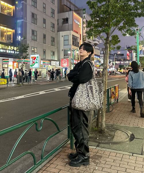 ERER(エルエル)の「シグネチャーレオパードエコバッグ ブラウン(エコバッグ/サブバッグ・レディース・ブラウン・FREE)」の2枚目の写真