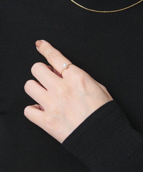 【les bon bon 】K10 プレーン リング 9号 les bonbon（ルボンボン） 指輪 リング 「les bonbon」plane ring
