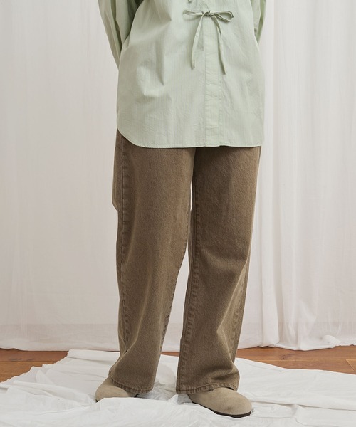 fig Ｌondon（フィグロンドン）の「colored jeans（デニムパンツ・レディース・カーキ/ボルドー・25/26/27）」の19枚目の写真