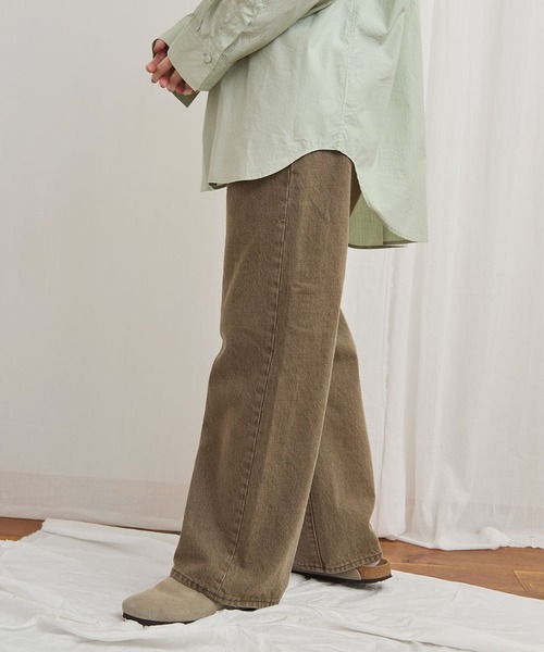 fig Ｌondon（フィグロンドン）の「colored jeans（デニムパンツ・レディース・カーキ/ボルドー・25/26/27）」の18枚目の写真