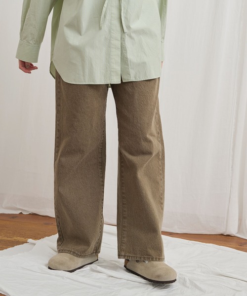 fig Ｌondon（フィグロンドン）の「colored jeans（デニムパンツ・レディース・カーキ/ボルドー・25/26/27）」の17枚目の写真