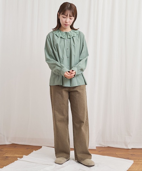 fig Ｌondon（フィグロンドン）の「colored jeans（デニムパンツ・レディース・カーキ/ボルドー・25/26/27）」の14枚目の写真