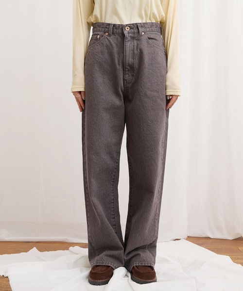 fig Ｌondon（フィグロンドン）の「colored jeans（デニムパンツ・レディース・カーキ/ボルドー・25/26/27）」の11枚目の写真