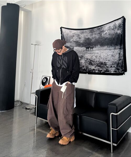 KICHUL(キチョル)の「HARDTACK BALLOON DENIM PANTS (BROWN)(デニムパンツ・レディース・その他・LARGE/X-SMALL)」の3枚目の写真