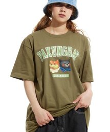 ピエンジロゴ半袖Tシャツオリーブ