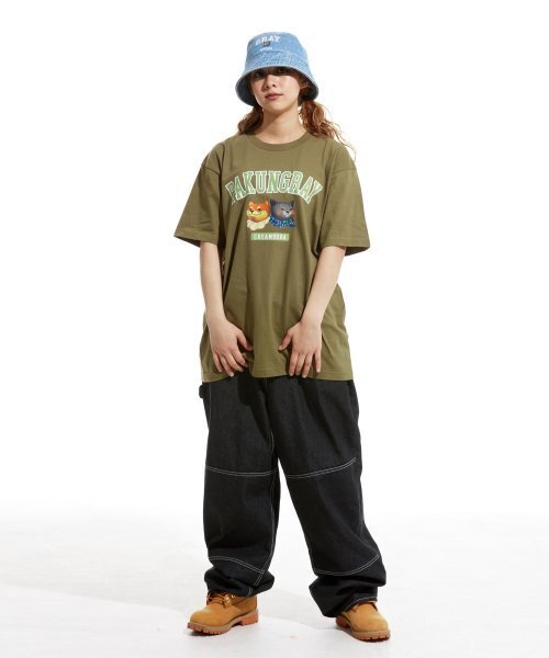 CREAM SODA LAB（クリームソーダラボ）の「ピエンジロゴ半袖Tシャツオリーブ（Tシャツ/カットソー・レディース・その他・LARGE/MEDIUM/X-LARGE/XX-LARGE）」の3枚目の写真