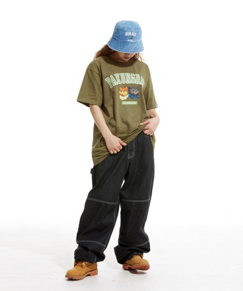 CREAM SODA LAB（クリームソーダラボ）の「ピエンジロゴ半袖Tシャツオリーブ（Tシャツ/カットソー・レディース・その他・LARGE/MEDIUM/X-LARGE/XX-LARGE）」の4枚目の写真