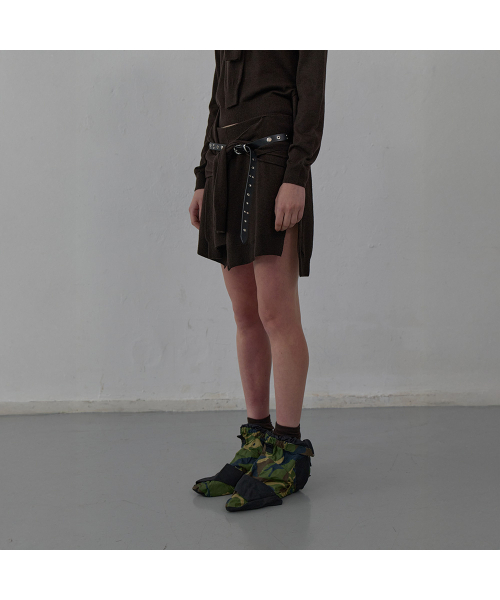 LCDC TM（エルシーディーシーティーエム）の「TIED DETAIL LAYERED KNIT SKIRT (BROWN)（ニット/セーター・レディース・その他・SMALL/MEDIUM）」の5枚目の写真