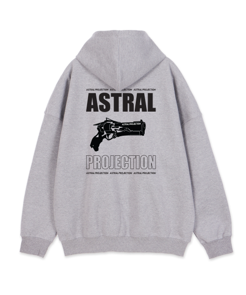 ASTRAL PROJECTION(アストラルプロジェクション)の「アストラルガン オーバーサイズ ワイドショルダー フードジップアップ_メランジ(パーカー・メンズ・その他・SMALL/MEDIUM/LARGE/X-LARGE)」の4枚目の写真
