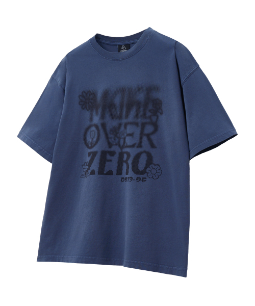 MOZMOZ(モズモズ)の「ピクセルフラワー オーバーサイズ ピグメント 半袖Tシャツ ブルー(Tシャツ/カットソー・レディース・その他・M/XL/XXL)」の1枚目の写真