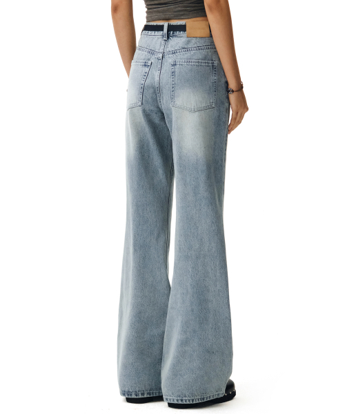 DECET WOMEN(デケット ウーマン)の「シグネチャー セミフレアジーンズ DCWPT002LBlueB(デニムパンツ・レディース・その他・X-SMALL/SMALL/MEDIUM/LARGE)」の9枚目の写真