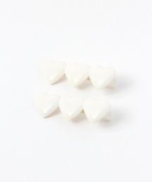 repipi armario（レピピ アルマリオ）の「【2個SET】プックリハートクリップ（バレッタ/ヘアクリップ・キッズ）」