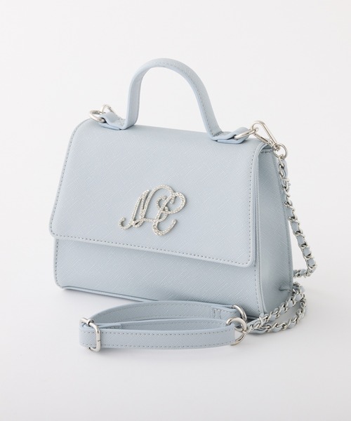 one after another NICE CLAUP（ワンアフターアナザーナイスクラップ）の「【Twinkle collection】ロゴ付きショルダーバッグ（ショルダーバッグ・レディース・サックスブルー/ホワイト・FREE）」の4枚目の写真