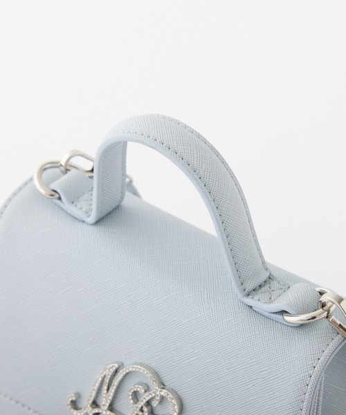 one after another NICE CLAUP（ワンアフターアナザーナイスクラップ）の「【Twinkle collection】ロゴ付きショルダーバッグ（ショルダーバッグ・レディース・サックスブルー/ホワイト・FREE）」の5枚目の写真