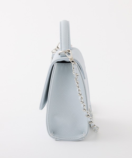 one after another NICE CLAUP（ワンアフターアナザーナイスクラップ）の「【Twinkle collection】ロゴ付きショルダーバッグ（ショルダーバッグ・レディース・サックスブルー/ホワイト・FREE）」の9枚目の写真