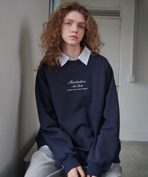 MALOUPE（マロップ）の「5306 リラックス スウェットシャツ (ネイビー)（スウェット）」