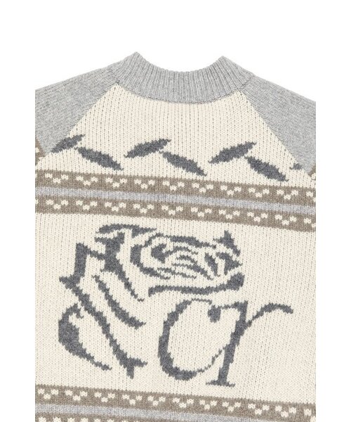 トップス WIRED JACQUARD ZIPUP KNIT [GREY] 【公式通販】