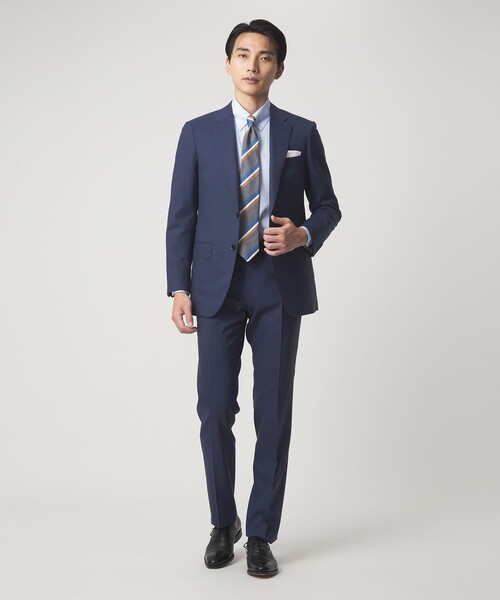 green label relaxing（グリーンレーベルリラクシング）の「GUABELLO ピンヘッド 2B RV スーツジャケット セットアップジャケット（スーツジャケット・メンズ・ネイビー/グレー・42/52/50/48/46/44）」の4枚目の写真