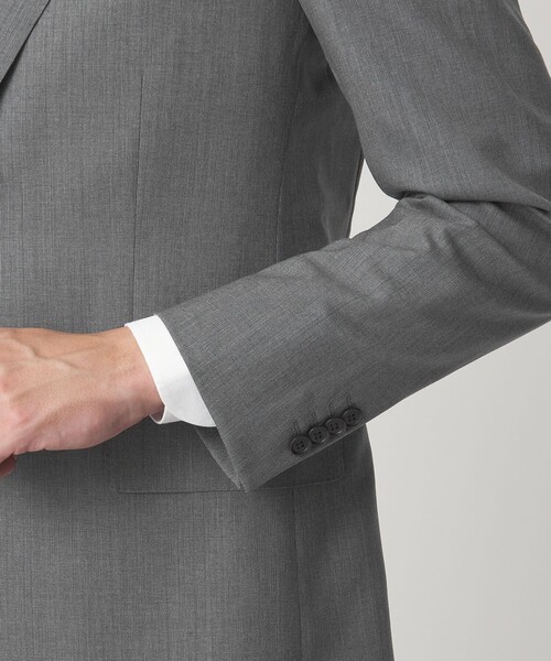 green label relaxing（グリーンレーベルリラクシング）の「GUABELLO ピンヘッド 2B RV スーツジャケット セットアップジャケット（スーツジャケット・メンズ・ネイビー/グレー・42/52/50/48/46/44）」の9枚目の写真