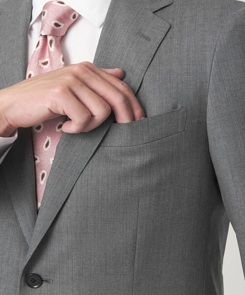 green label relaxing（グリーンレーベルリラクシング）の「GUABELLO ピンヘッド 2B RV スーツジャケット セットアップジャケット（スーツジャケット・メンズ・ネイビー/グレー・42/52/50/48/46/44）」の11枚目の写真