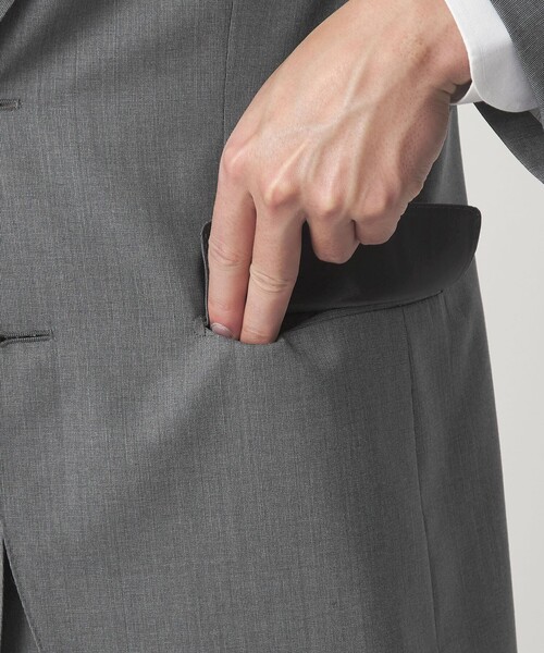 green label relaxing（グリーンレーベルリラクシング）の「GUABELLO ピンヘッド 2B RV スーツジャケット セットアップジャケット（スーツジャケット・メンズ・ネイビー/グレー・42/52/50/48/46/44）」の12枚目の写真