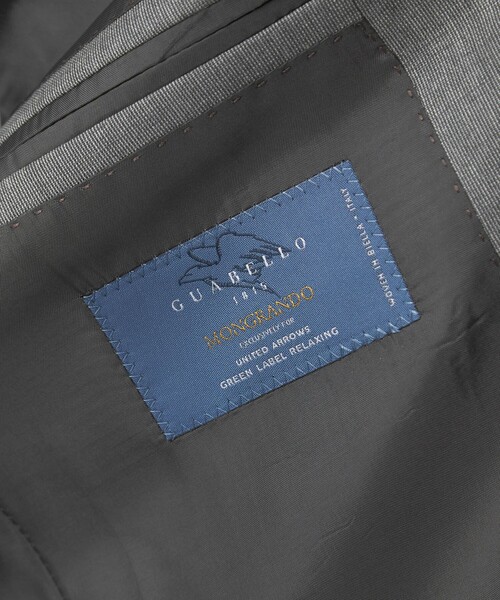 green label relaxing（グリーンレーベルリラクシング）の「GUABELLO ピンヘッド 2B RV スーツジャケット セットアップジャケット（スーツジャケット・メンズ・ネイビー/グレー・42/52/50/48/46/44）」の18枚目の写真